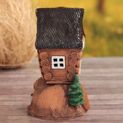 Аромалампа Домик «Лесная изба», малая, ручная работа, микс 9 см