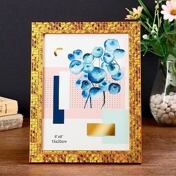 Фоторамка пластик 15х20 см "Золотая мозаика" 22,7х17,7х1 см