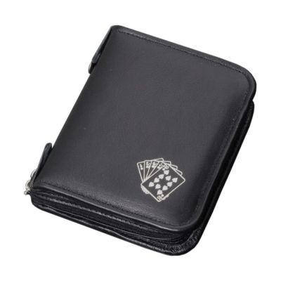 Набор дорожный для игры в карты «АЗАРТ» в сумке из натуральной кожи