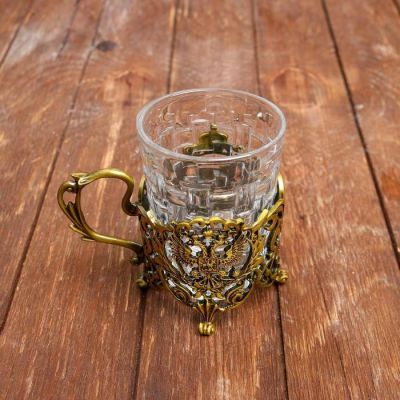 Подстаканник со стаканом «С 8 марта», 180 мл