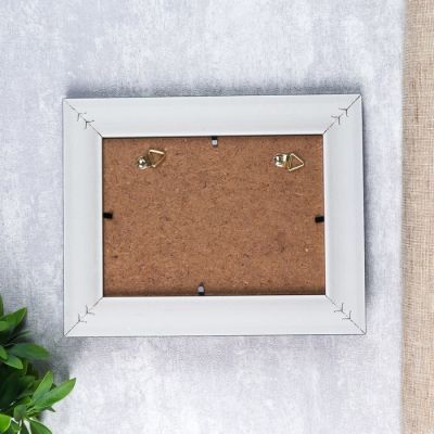 Фоторамка пластик с крючками 13х18 см "Джинса" синяя 18х23х4 см