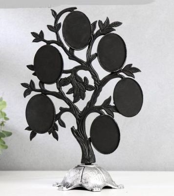 Фоторамка "Семейное дерево" на 6 фото (пластик, под серебро)