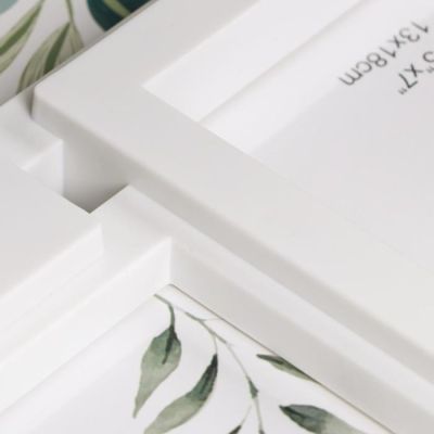 Фоторамка пластик на 9 фото 13х18 см "Большая семья" белая 52х52 см