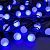 Гирлянда «Нить» 10 м с насадками «Шарики 1.5 см», IP44, тёмная нить, 100 LED, свечение синее, 8 режимов, 220 В