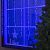 Гирлянда «Водопад» 2 × 1.5 м, IP44, прозрачная нить, 400 LED, свечение синее, 8 режимов, 220 В