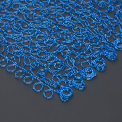 Декоративный материал из ПВХ нити, 1х10 м,  синий