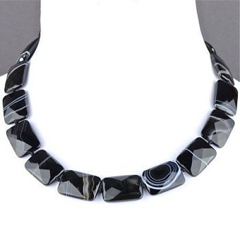 Бусы Агат "Изольда" арт.НАГ-12(18-25)-48-3