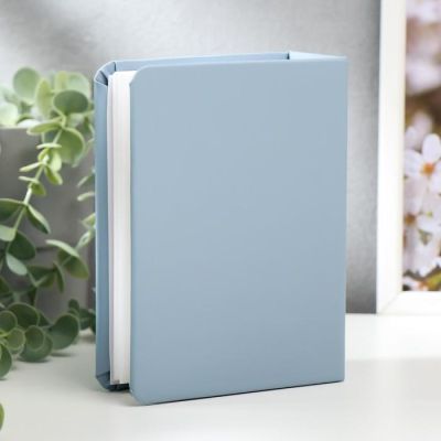 Фотоальбом "Голубой" на 100 фото 10х15 см, 12,5х5х17 см.  ПП карм.