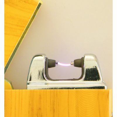 Зажигалка электронная, одна дуга, USB, бежевая, 7.5х12 см