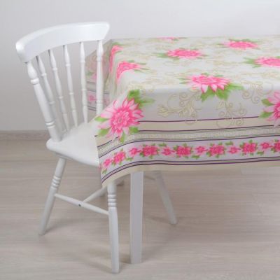 Клеенка ПВХ (рулон 20метров), ширина 137 см, "Астры"