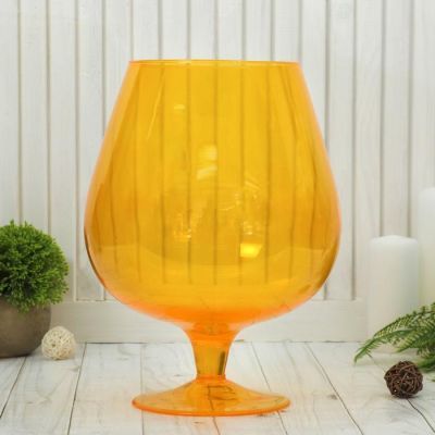 Ваза "Бренди" микс прозрачн. 5л,  d-14см; 19х28см