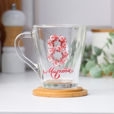 Кружка "8 Марта!" нежные цветы, 200 мл