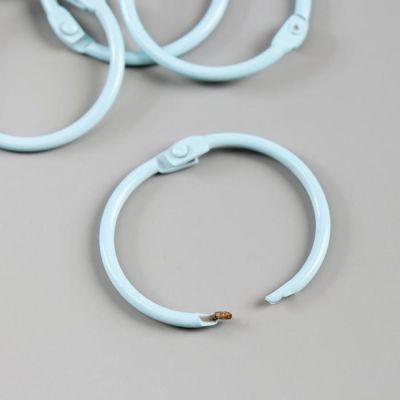 Кольца для альбома "Рукоделие" KDA-035/4, 0,35 см, 4 шт, голубой