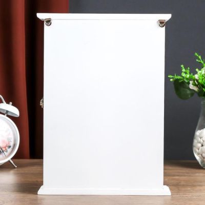 Ключница дерево 6 крючков "Лаванда у окна" 30х21,8х6 см