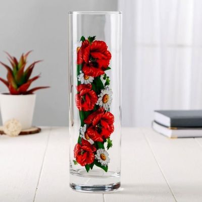 Ваза FLORA "Весенний букет" 7,5х26,5 см МИКС