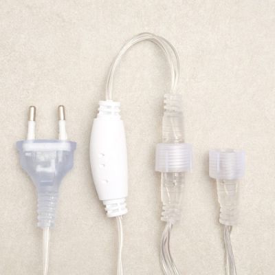 Гирлянда «Сеть» 2 × 3 м, IP44, УМС, прозрачная нить, 384 LED, свечение мульти, 220 В