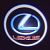 LAZER проектор в дверь с логотипом LEXUS