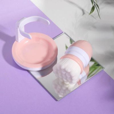 Щёточка-массажёр для умывания с подставкой "Раз-и ты умылась" розовый