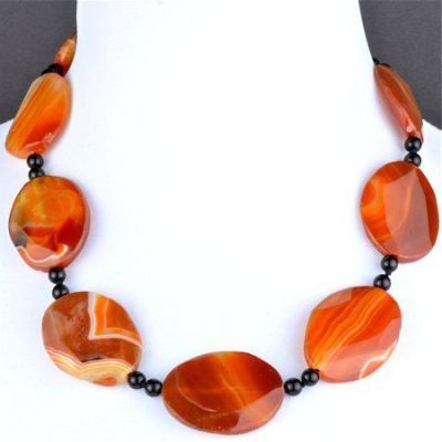 Бусы Сардоникс "Иоланта" арт.П3480