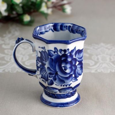 Бокал "Столичный", 350 мл, гжель