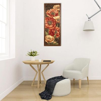 Гобеленовая картина "Ноктюрн маки" 42*105 см