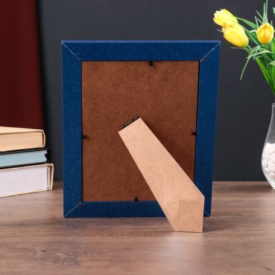 Фоторамка пластик 15х20 см "Блестящая волна" голубая 25х20 см