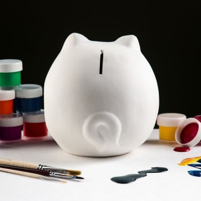 Копилка -раскраска "Поросёнок", под роспись, 15 см