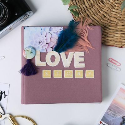 Фотоальбом Love story, набор для создания, 15.7 × 15.7 × 2.5 см