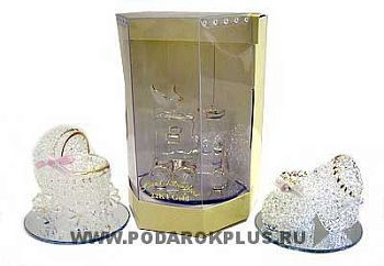 Фигурка декоративная «С новорожденным!» (d=6см)