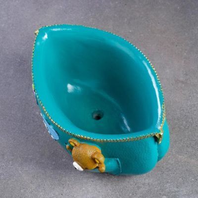 Кашпо керамическое "Медведи в кармане" 20*14*12см цвет микс