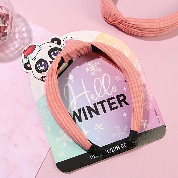 Ободок для волос «Hello, winter», ширина 12 см.