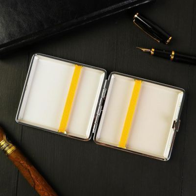 Портсигар "Да пребудет с тобой перекур",  9.6 х 9,6 см