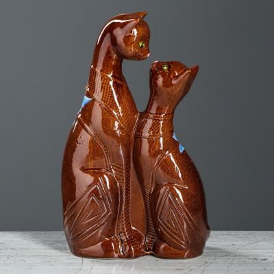 Копилка "Скиф", покрытие глазурь, коричневая, 27 см, микс