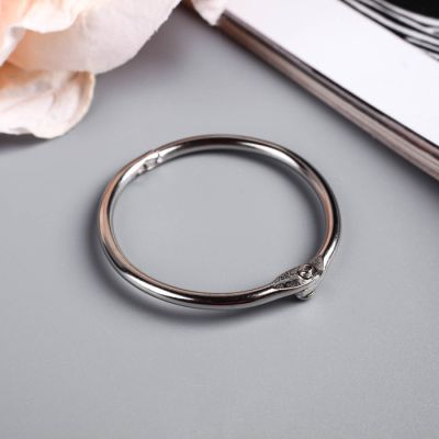 Кольца для творчества (для фотоальбомов) "Серебро" набор 10 шт., d=3,5 см