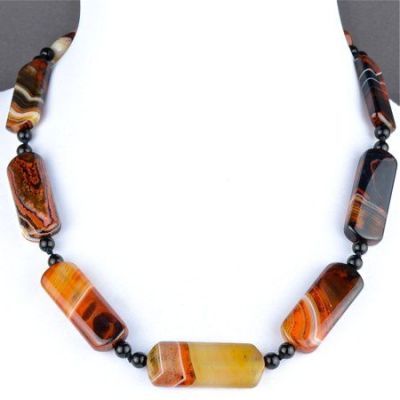 Бусы Сардоникс "Таитяночка" арт.П3491