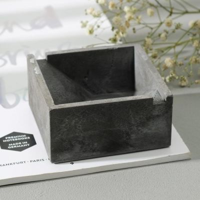Пепельница «Куб» квадратная, бетон, 8х4 см