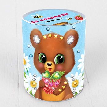 Набор для творчества. Копилка для декорирования стразами «На сладости»