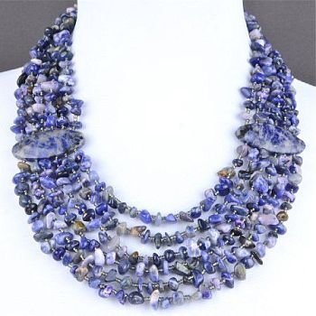 Колье Лазурит "Богемия" арт.3340