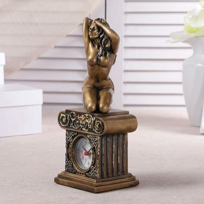 Часы настольные "Эрато", цвет золото, 26х11.5х7.5 см