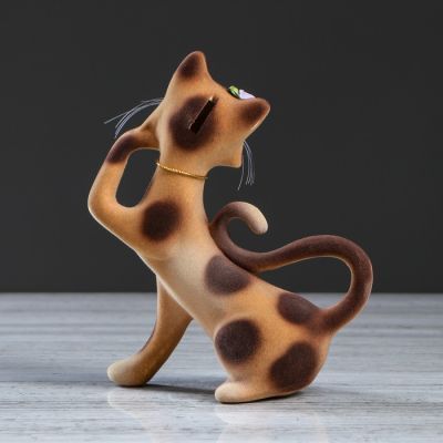 Копилка "Милена", бежевый цвет, 21 см