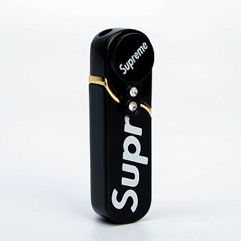 Зажигалка газовая "Supreme" пьезо, 7.5х5х2 см, чёрная