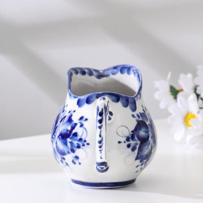 Молочник "Большой" , 450 мл, гжель