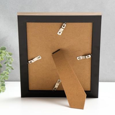 Фоторамка пластик 20х25 см "Зеркало с обводкой под бронзу" 30х25,3 см