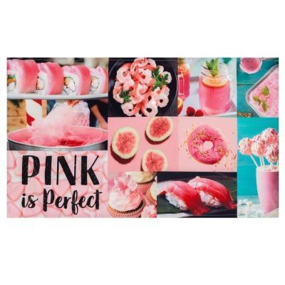 Полотенце "Этель" PINK 40х73 см, 100% хл, саржа 190 гр/м2