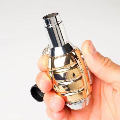 Зажигалка газовая "Граната", пьезо, 11х5х5 см, золото