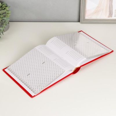 Фотоальбом на 200 фото 10х15 см "С рамочкой" бумажные листы, кожзам МИКС 22х22х4 см