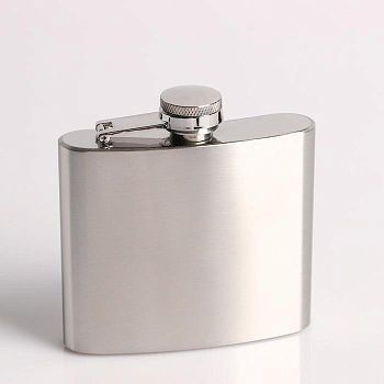 Фляжка 150 мл, под нанесение, металл, 9.5х9.5 см