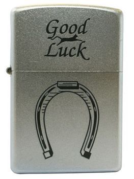 Зажигалка ZIPPO 205 Horse Shoe с покрытием Satin Chrome