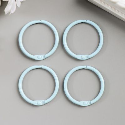 Кольца для альбома "Рукоделие" KDA-030/4, 0,3 см, 4 шт, голубой