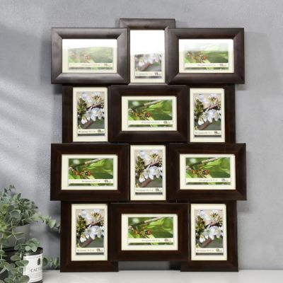 Фоторамка пластик 12 в 1 404-3019-S 10х15 см